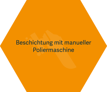 Beschichtung mit manueller Poliermaschine